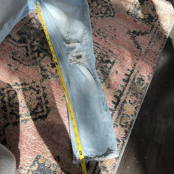 Abercrombie & Fitch Light Blue Straight Leg Jeans - Picture 5 of 6